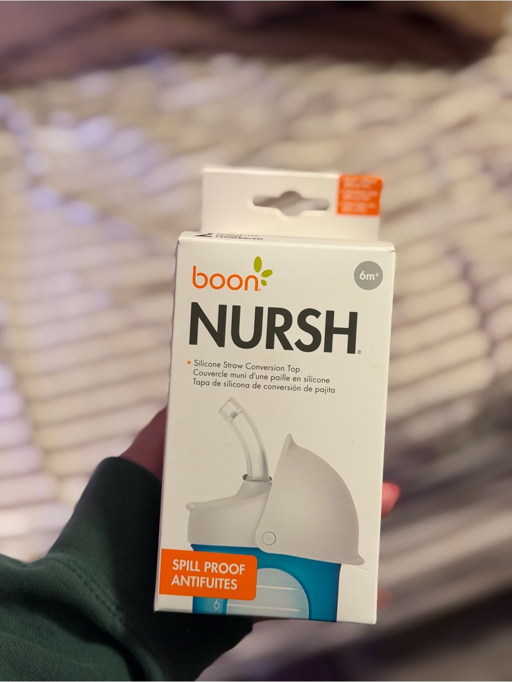Boon NURSH Silicone Straw Conversion Top Lids New in Box